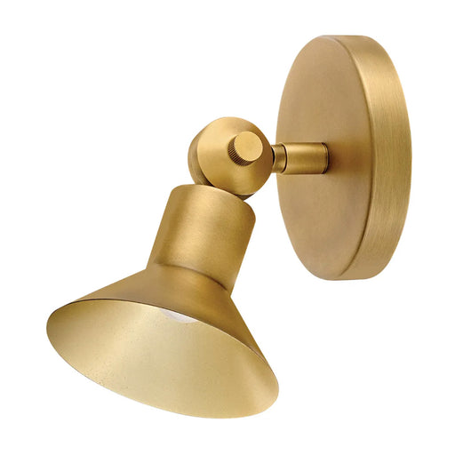 Hinkley 48490 Dom 1-lt 7" LED Adjustable Wall Sconce - Heritage Brass