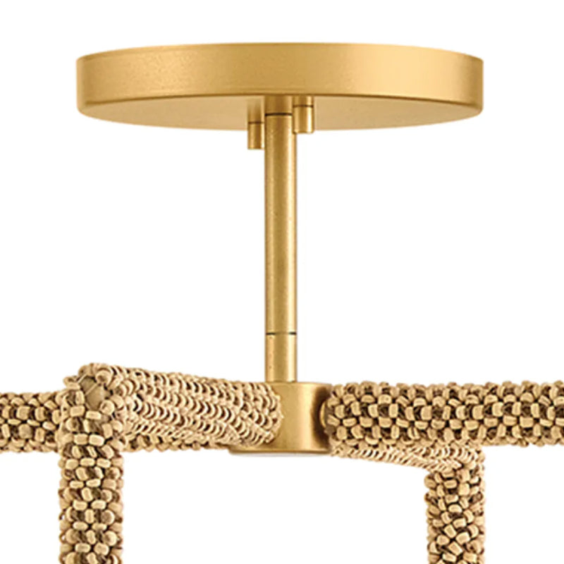 Hinkley 48511 Keona 1-lt 16" LED Semi-Flush Mount - Deluxe Gold