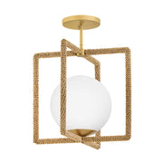 Hinkley 48511 Keona 1-lt 16" LED Semi-Flush Mount - Deluxe Gold