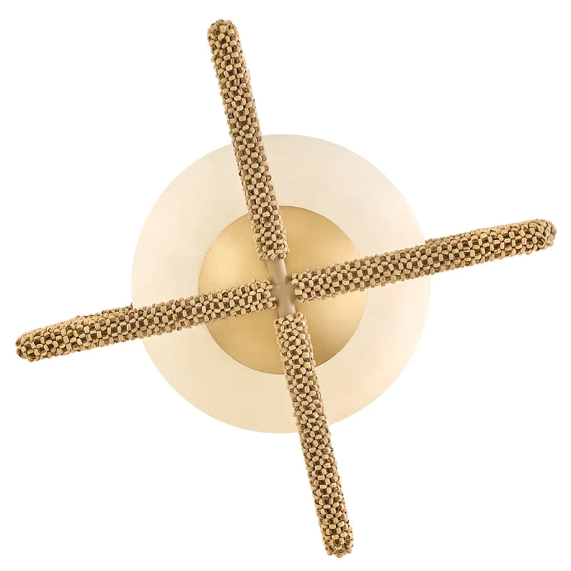 Hinkley 48511 Keona 1-lt 16" LED Semi-Flush Mount - Deluxe Gold