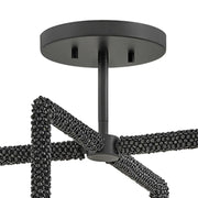 Hinkley 48511 Keona 1-lt 16" LED Semi-Flush Mount - Painted Black Oxide