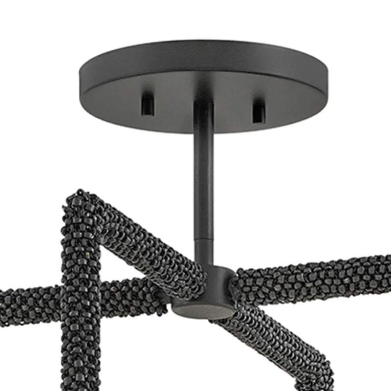 Hinkley 48511 Keona 1-lt 16" LED Semi-Flush Mount - Painted Black Oxide