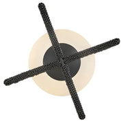 Hinkley 48511 Keona 1-lt 16" LED Semi-Flush Mount - Painted Black Oxide