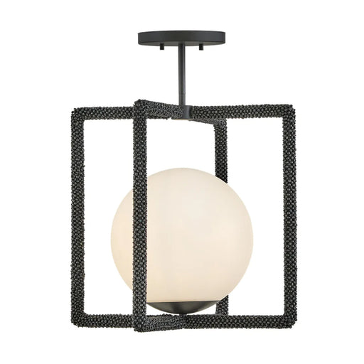 Hinkley 48511 Keona 1-lt 16" LED Semi-Flush Mount - Painted Black Oxide