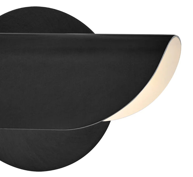 Hinkley 48523 Barrett 2-lt 13" LED Adjustable Accent Wall Light - Black