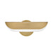 Hinkley 48523 Barrett 2-lt 13" LED Adjustable Accent Wall Light - Heritage Brass