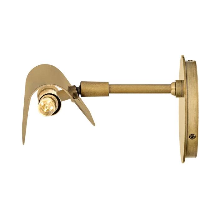 Hinkley 48523 Barrett 2-lt 13" LED Adjustable Accent Wall Light - Heritage Brass