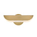 Hinkley 48523 Barrett 2-lt 13" LED Adjustable Accent Wall Light - Heritage Brass