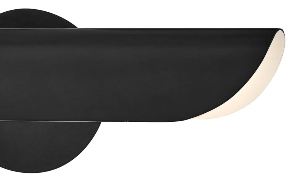 Hinkley 48524 Barrett 2-lt 20" LED Adjustable Accent Wall Light - Black
