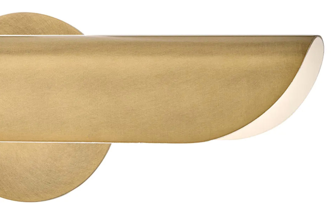 Hinkley 48524 Barrett 2-lt 20" LED Adjustable Accent Wall Light - Heritage Brass