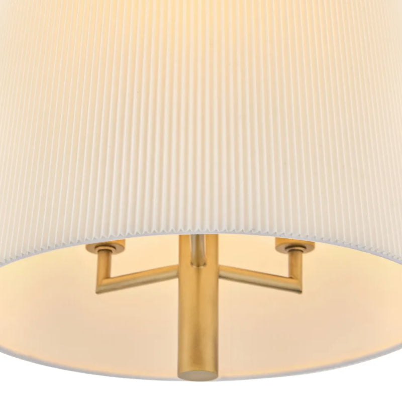 Hinkley 48533 Clive 3-lt 12" LED Semi-Flush Mount - Heritage Brass