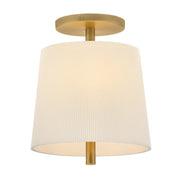 Hinkley 48533 Clive 3-lt 12" LED Semi-Flush Mount - Heritage Brass