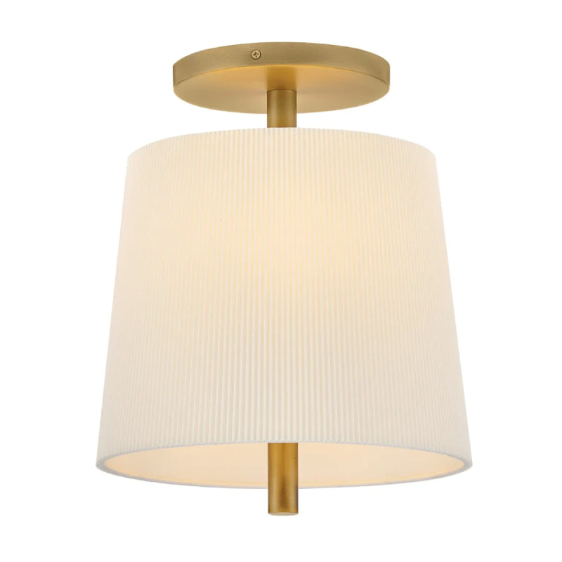Hinkley 48533 Clive 3-lt 12" LED Semi-Flush Mount - Heritage Brass