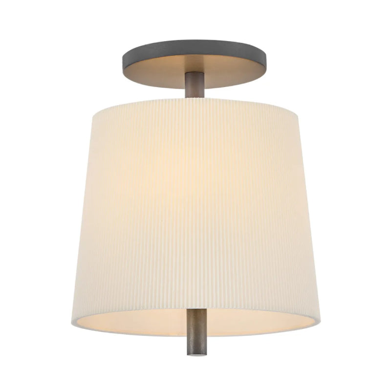 Hinkley 48533 Clive 3-lt 12" LED Semi-Flush Mount - Slate Bronze