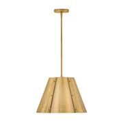 Hinkley 48547 Bowman 1-lt 16" LED Pendant - Heritage Brass