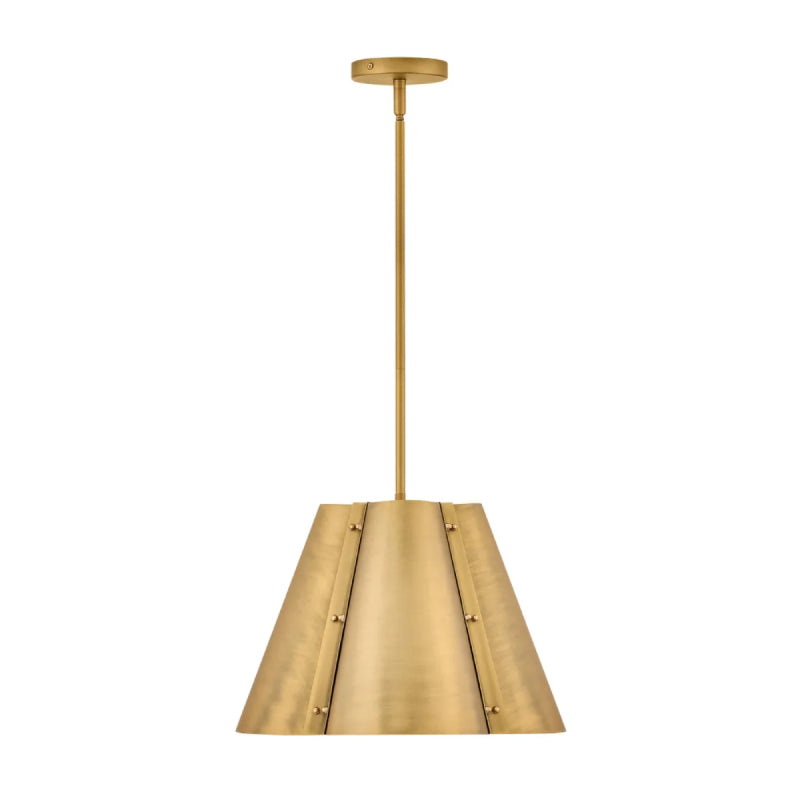 Hinkley 48547 Bowman 1-lt 16" LED Pendant - Heritage Brass