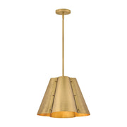 Hinkley 48547 Bowman 1-lt 16" LED Pendant - Heritage Brass