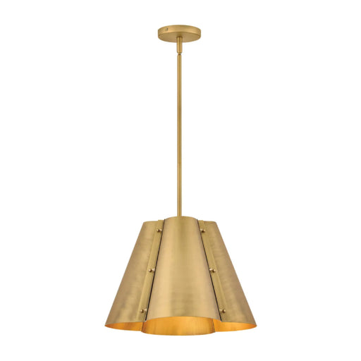 Hinkley 48547 Bowman 1-lt 16" LED Pendant - Heritage Brass