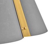 Hinkley 48547 Bowman 1-lt 16" LED Pendant - Slate Bronze with Heritage Brass accents