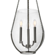 Hinkley 48557 Farrin 3-lt 14" LED Pendant - Gunmetal