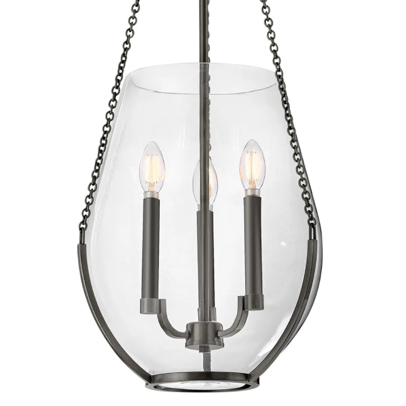 Hinkley 48557 Farrin 3-lt 14" LED Pendant - Gunmetal