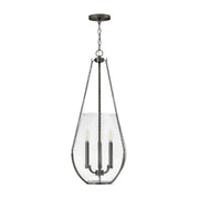 Hinkley 48557 Farrin 3-lt 14" LED Pendant - Gunmetal