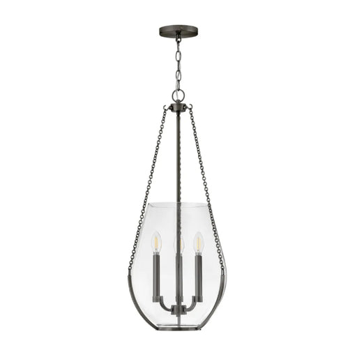 Hinkley 48557 Farrin 3-lt 14" LED Pendant - Gunmetal