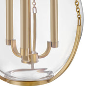 Hinkley 48557 Farrin 3-lt 14" LED Pendant - Lacquered Brass