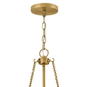 Hinkley 48557 Farrin 3-lt 14" LED Pendant - Lacquered Brass
