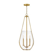 Hinkley 48557 Farrin 3-lt 14" LED Pendant - Lacquered Brass