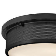 Hinkley 48561 Pierce 3-lt 14" LED Flush Mount - Black