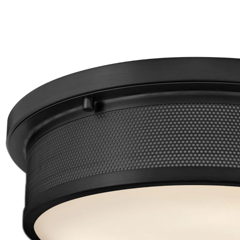 Hinkley 48561 Pierce 3-lt 14" LED Flush Mount - Black
