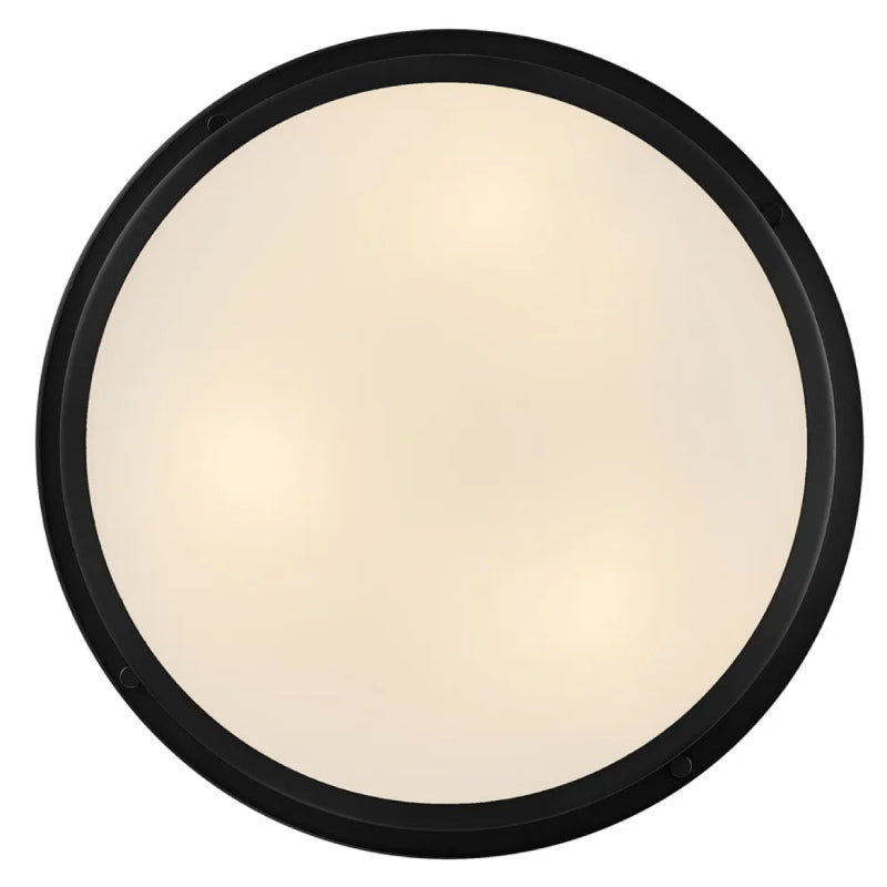 Hinkley 48561 Pierce 3-lt 14" LED Flush Mount - Black