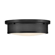 Hinkley 48561 Pierce 3-lt 14" LED Flush Mount - Black