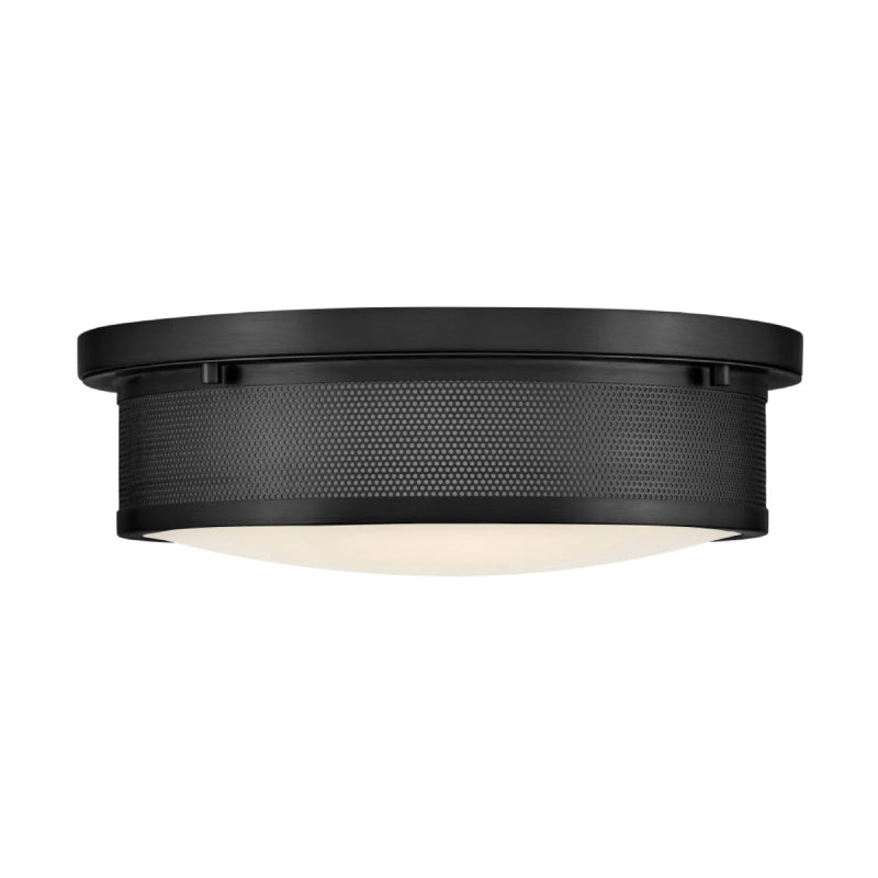 Hinkley 48561 Pierce 3-lt 14" LED Flush Mount - Black