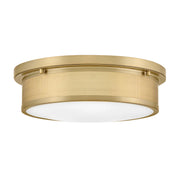 Hinkley 48561 Pierce 3-lt 14" LED Flush Mount - Lacquered Brass