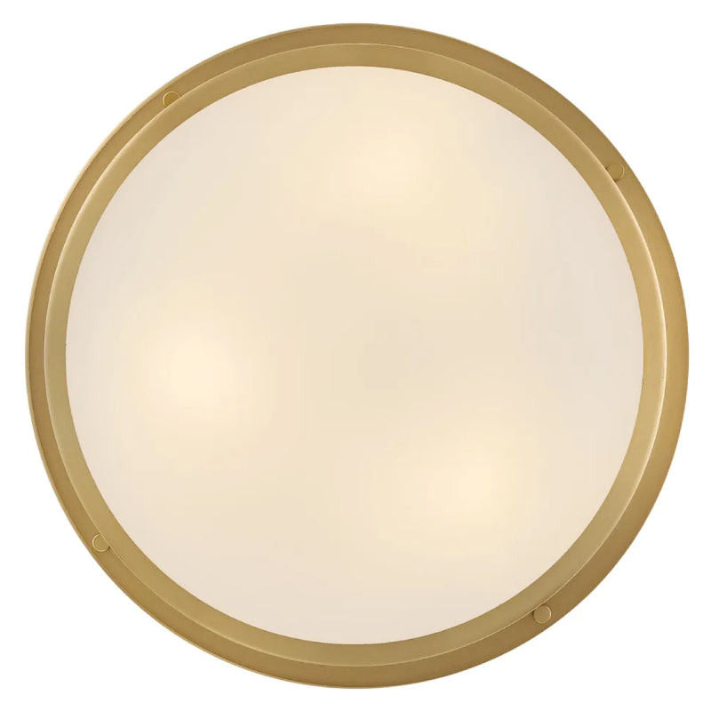Hinkley 48561 Pierce 3-lt 14" LED Flush Mount - Lacquered Brass