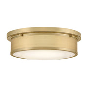 Hinkley 48561 Pierce 3-lt 14" LED Flush Mount - Lacquered Brass