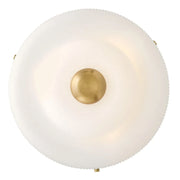 Hinkley 48571 Adella 3-lt 13" LED Semi-Flush Mount - Etched White Glass