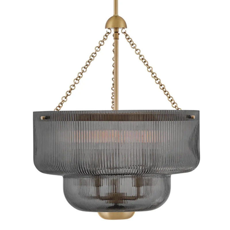 Hinkley 48573 Adella 5-lt 19" LED Pendant - Smoke