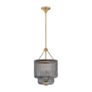 Hinkley 48577 Adella 4-lt 14" LED Pendant - Smoke Glass