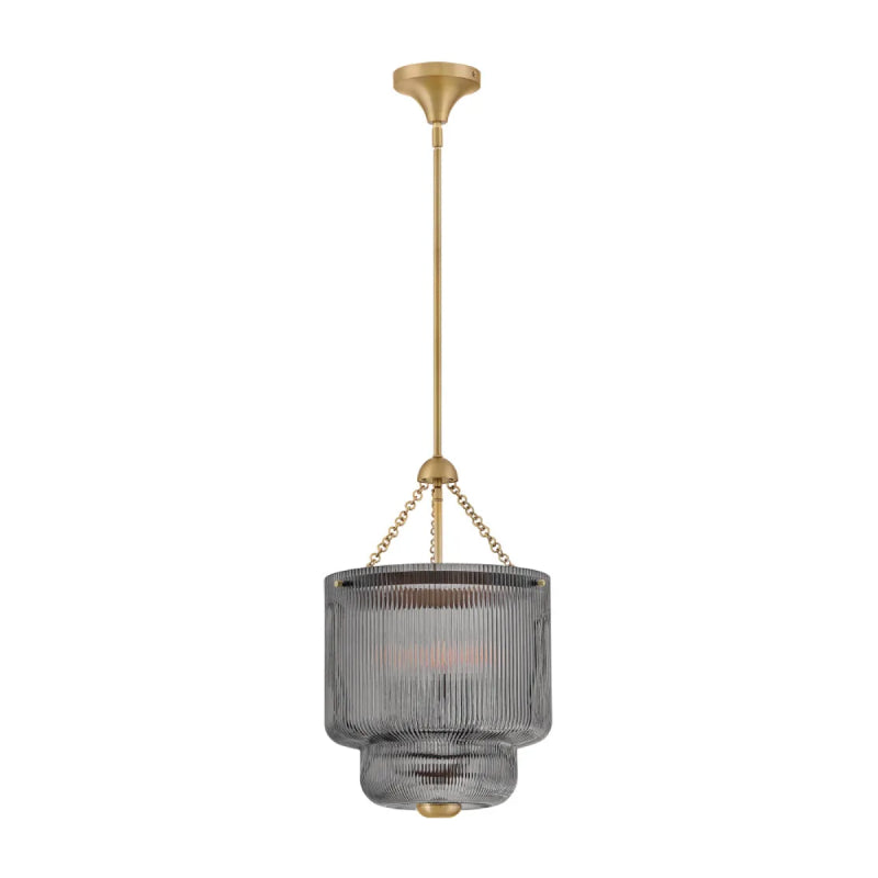 Hinkley 48577 Adella 4-lt 14" LED Pendant - Smoke Glass