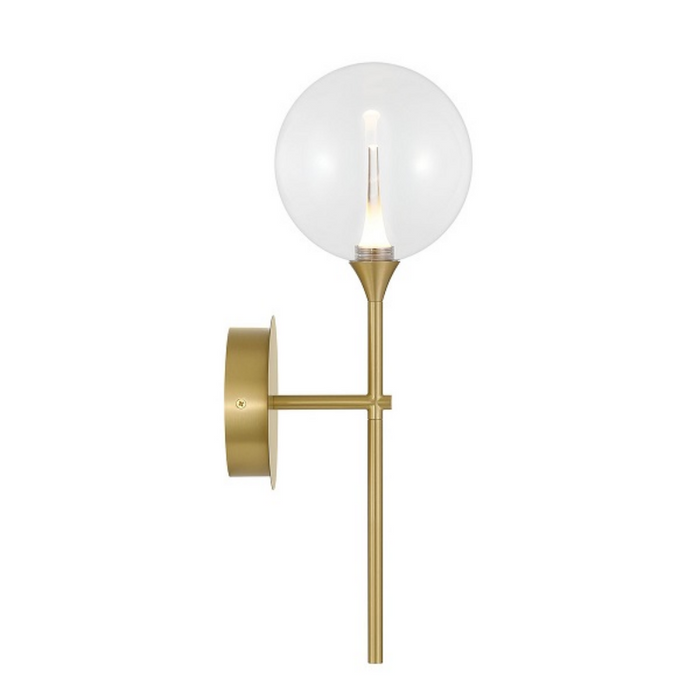 Eurofase 48910 Iissa 1-lt 19" Tall LED Wall Sconce - Gold/Clear
