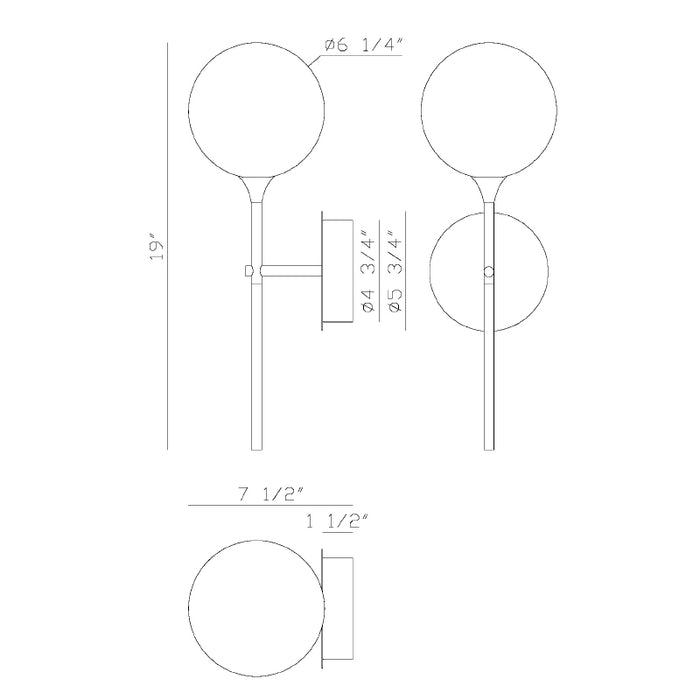Eurofase 48912 Iissa 1-lt 19" Tall LED Wall Sconce