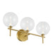 Eurofase 48913 Iissa 3-lt 24" LED Vanity Light - Clear Glass