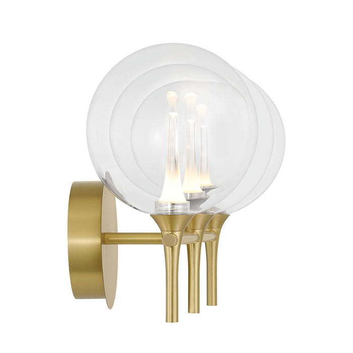Eurofase 48913 Iissa 3-lt 24" LED Vanity Light - Clear Glass
