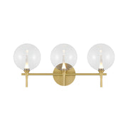Eurofase 48913 Iissa 3-lt 24" LED Vanity Light - Clear Glass