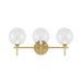 Eurofase 48913 Iissa 3-lt 24" LED Vanity Light - Clear Glass