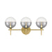 Eurofase 48913 Iissa 3-lt 24" LED Vanity Light - Smoke Glass