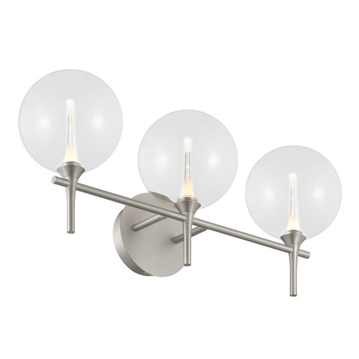 Eurofase 48914 Iissa 3-lt 24" LED Vanity Light - Clear Glass